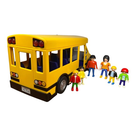 Playmobil School Bus and 6 Playmobil Action Figures with Lights - Picture 7 of 12